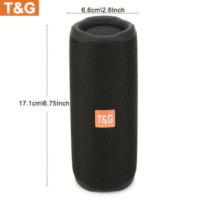 Portable Bluetooth Speaker TG365 with LED, TWS, Mic, FM Radio, TF, USB and AUX in Four Colors