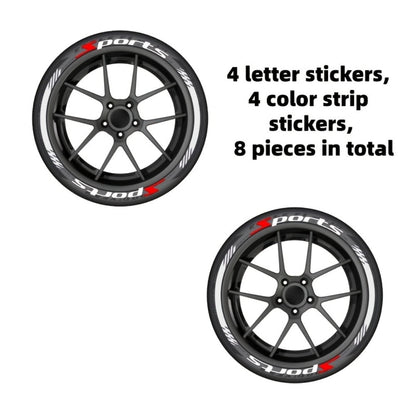 Tire Letter Stickers – Sport Racing PVC Tire Decals for Car & Motorcycle, Self-Adhesive Raised Letter Stickers