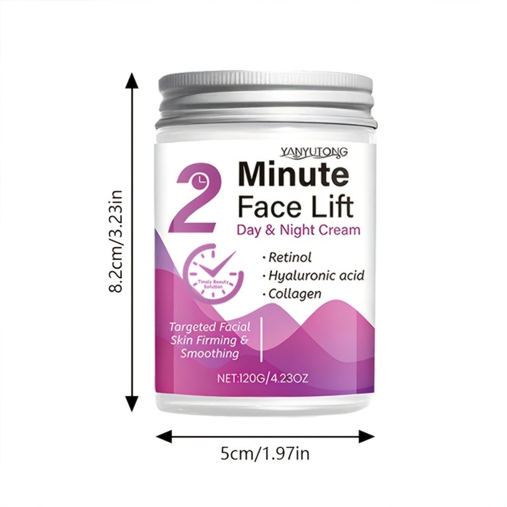 Face Cream Peptide Collagen 120g Formula with Hyaluronic Acid and Lightweight Day or Night Texture