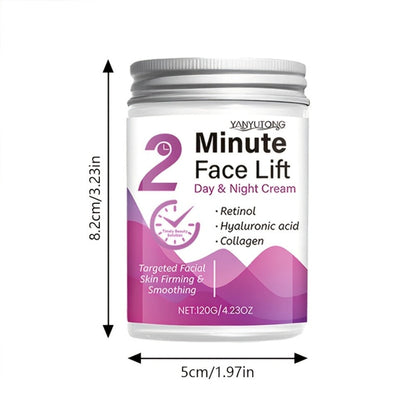 Face Cream Peptide Collagen 120g Formula with Hyaluronic Acid and Lightweight Day or Night Texture