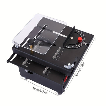 Mini Table Saw Multi-Function Portable DIY Machine, Sanding Engraving Drilling All-in-One Woodworking Tool