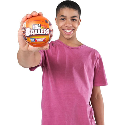 NBA Ballers Mystery Capsule Figurine Series 1 by ZURU, Surprise Unboxing Mini NBA Player Collectible Toy for Boys