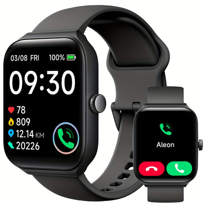 Smart Watch 1.95-Inch Touch Display with Voice Assistant, Wireless Calling and 100+ Custom Faces