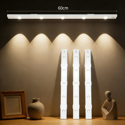 Motion Sensor LED Cabinet Light USB Rechargeable Dimmable Night Light Gesture Control 3 Modes Wireless Under Cabinet Lighting for Kitchen