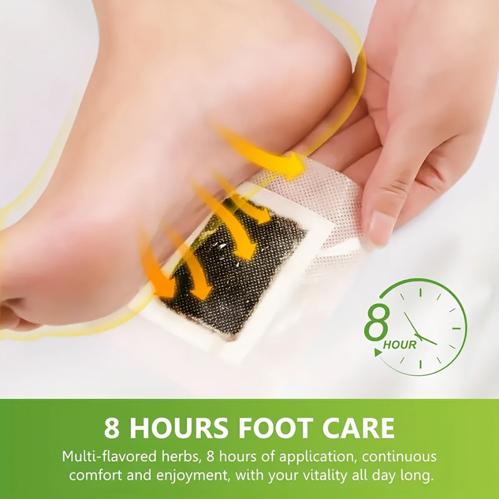 Foot Detox Pads Value Set 50pcs & 150pcs – Bamboo Vinegar & Ginger Deep Cleansing Overnight Patches, Alcohol-Free Natural Plant Formula