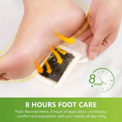 Foot Detox Pads Value Set 50pcs & 150pcs – Bamboo Vinegar & Ginger Deep Cleansing Overnight Patches, Alcohol-Free Natural Plant Formula