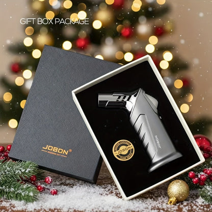 Butane Torch Lighter Gift Set 2500°F, Refillable with Safety Lock & Adjustable Flame for Home Cooking, Dining and Outdoor Meals