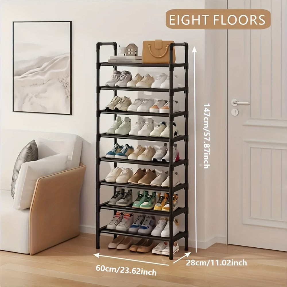 Shoe Rack Multi-Layer Space Saving – 3 to 8 Tier Shoe Storage Stand Organizer for Entryway Bedroom Closet Corridor