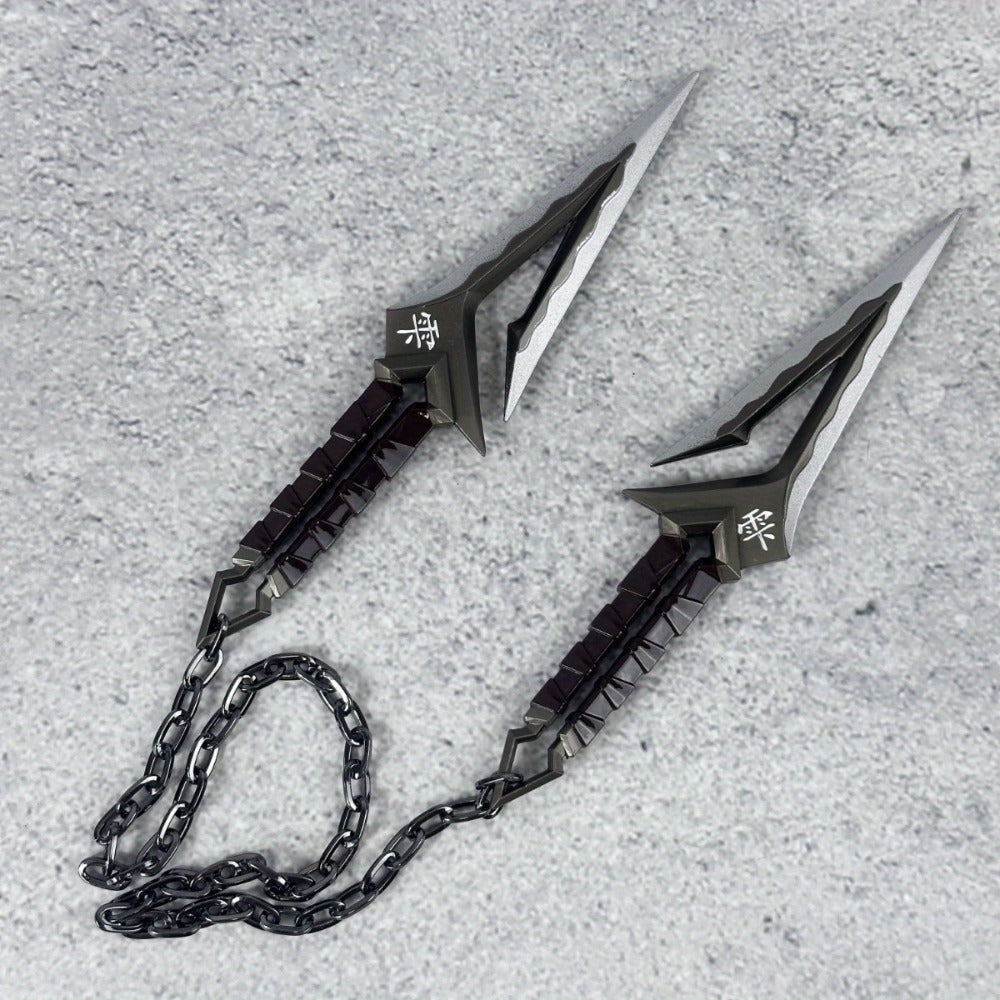 Ninja Kunai Cosplay Prop Safe No-Sharp Edges 25in, Anime Shuriken Katana Samurai Sword Toy