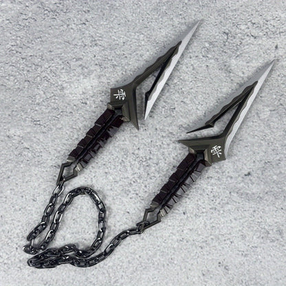 Ninja Kunai Cosplay Prop Safe No-Sharp Edges 25in, Anime Shuriken Katana Samurai Sword Toy
