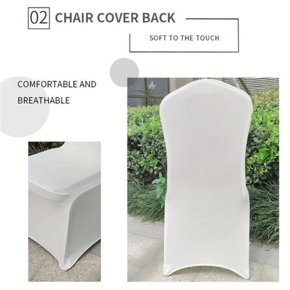 Spandex Chair Covers Bulk, Elastic Stretch Universal Fit Banquet Chair Protectors, Wedding Chair Covers for Weddings
