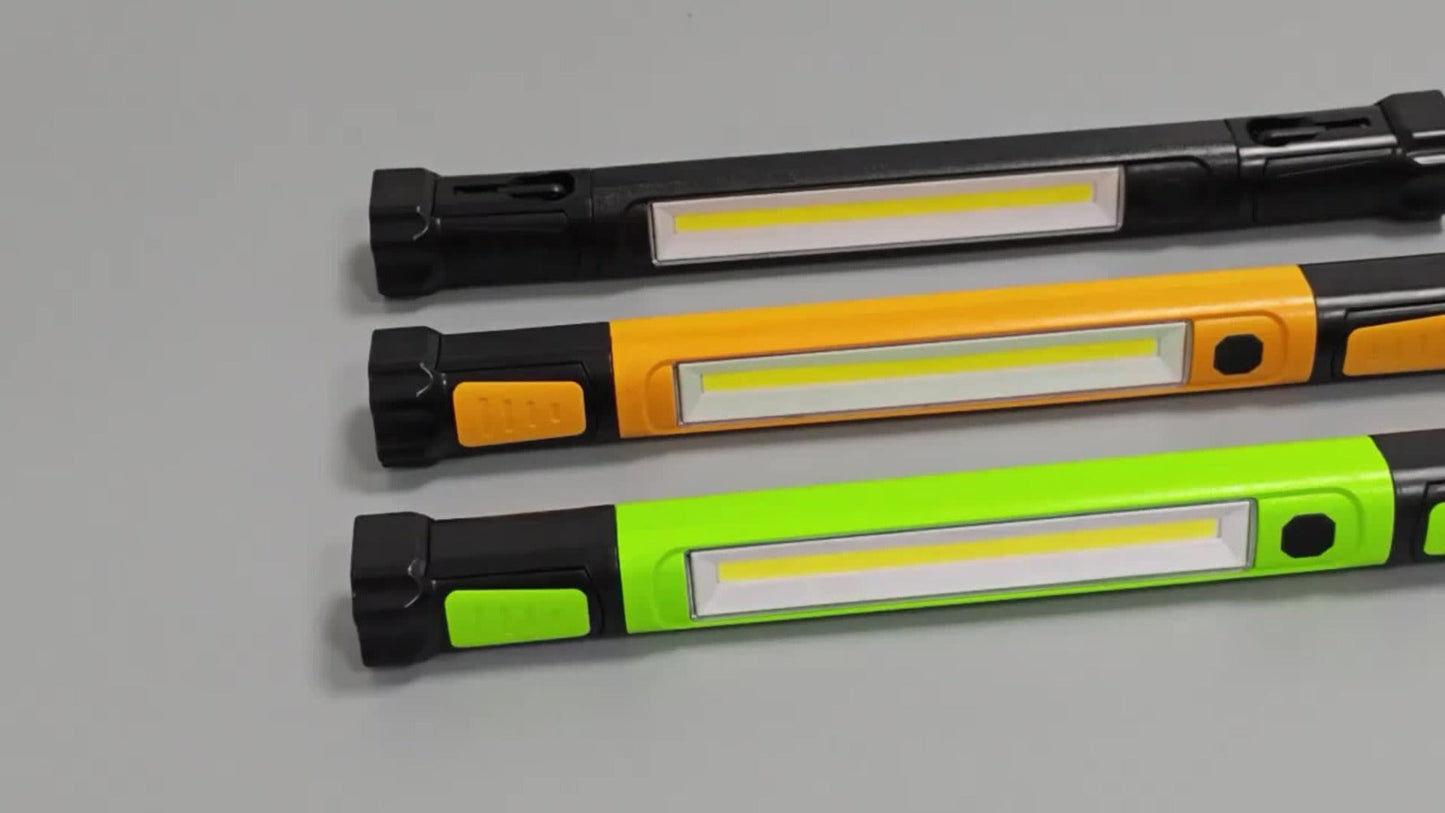 LED Work Light Bar 3000LM Rechargeable Construction Site Lighting Lamp, Hanging Hook, Portable Underhood Work Light for Auto