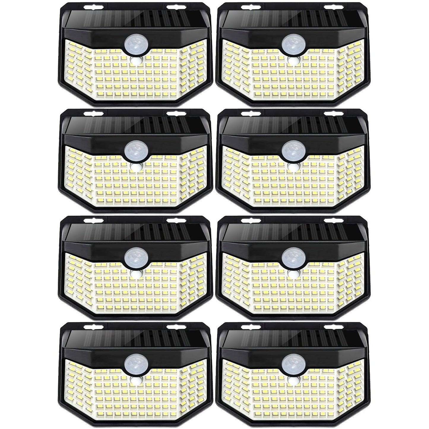 Solar Step Lights Outdoor 120 LED Motion Sensor, 270° Wide Angle Wall Light with 3 Modes, Solar Powered Stair Light for Pathway