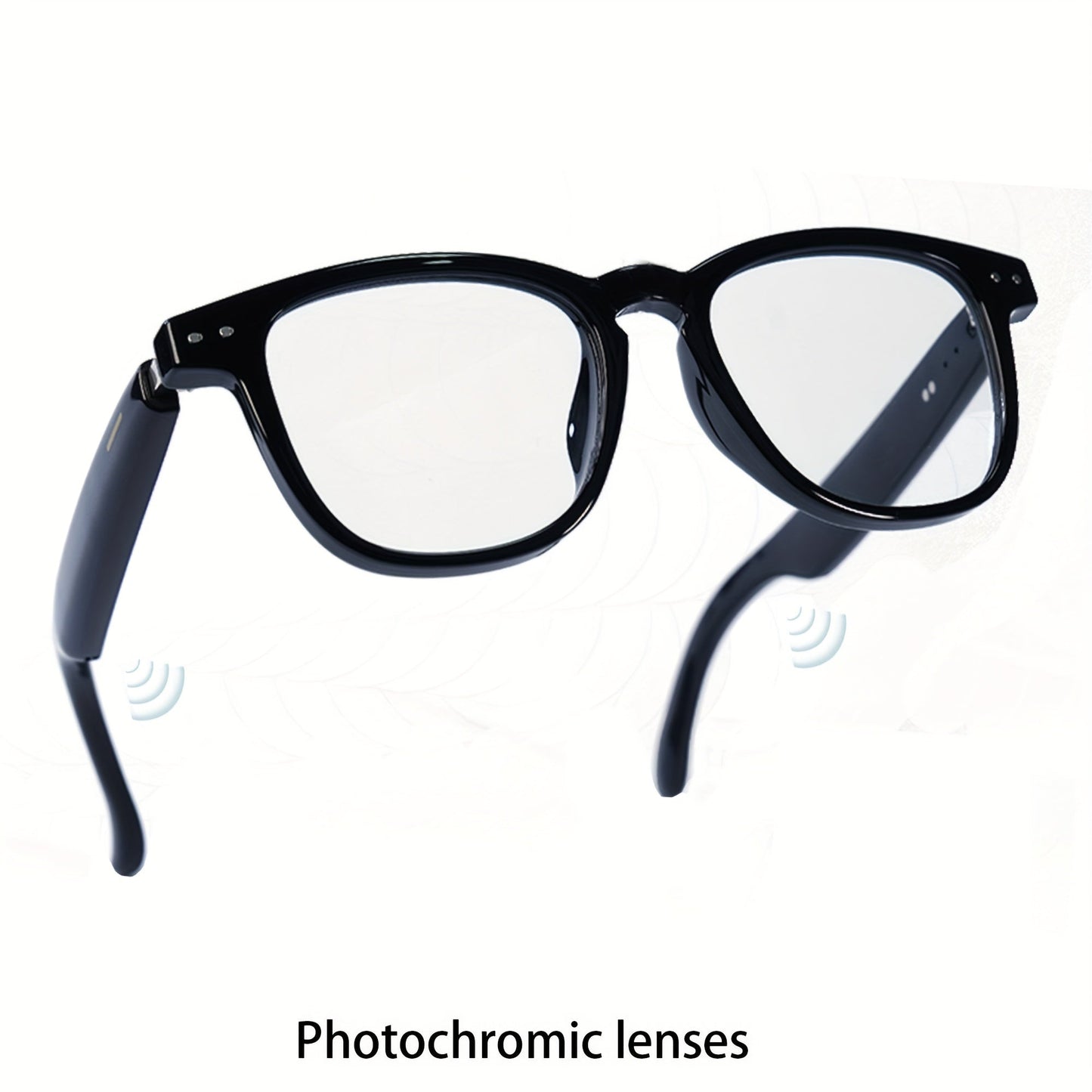 Smart Glasses 160-Language Translation Eyewear with Open-Ear Audio and Ten Photochromic or Filter Lens Options