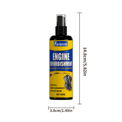 Engine Compartment Restorer Spray 3.38oz with Sponge – Engine Bay Refurbishing Agent, Polishing & Cleaning Spray, Extends Service Life