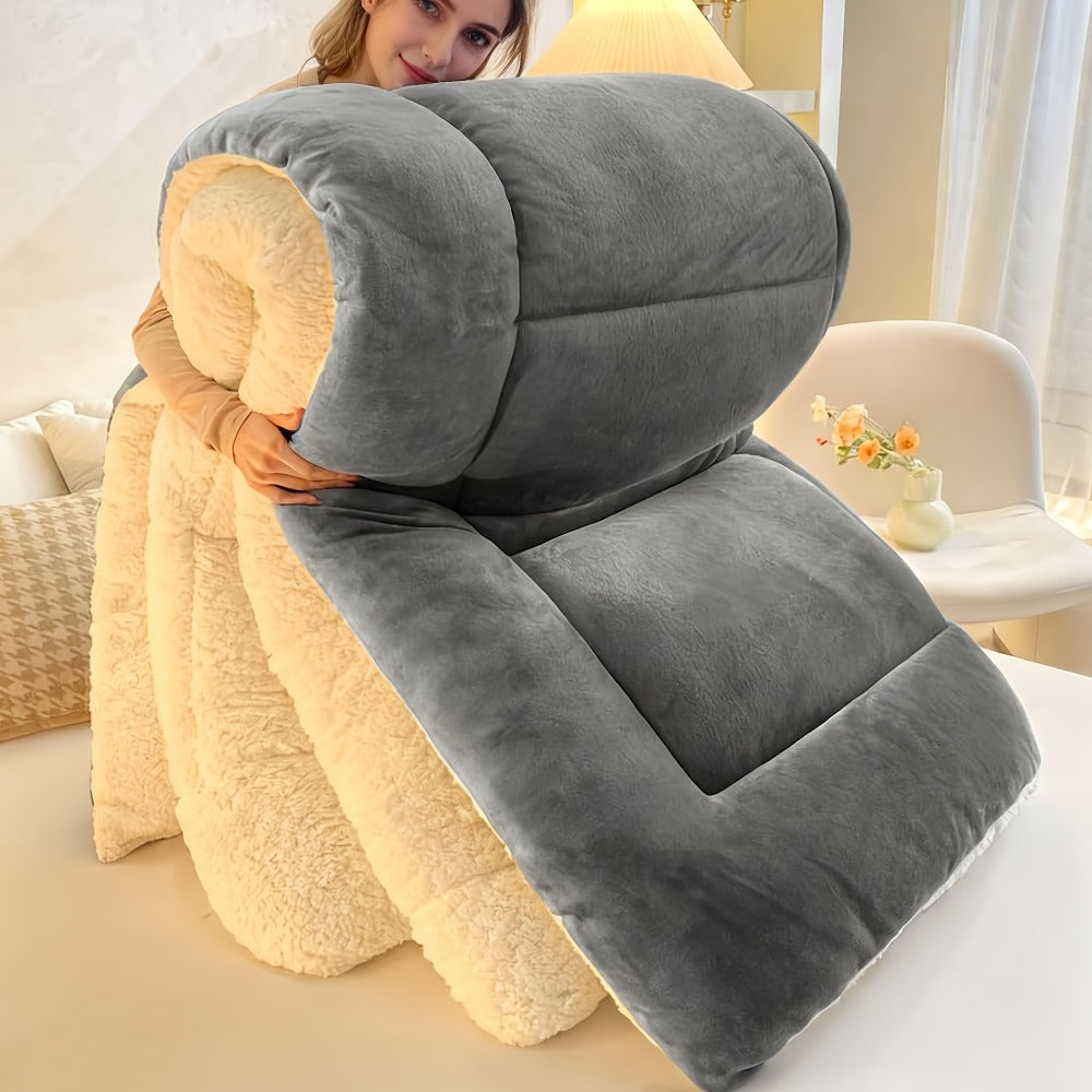 Moire-Style Flannel Blanket with Plush-Look Lining, Five Color Choices and Four Size Labels up to 108 x 90 Inches