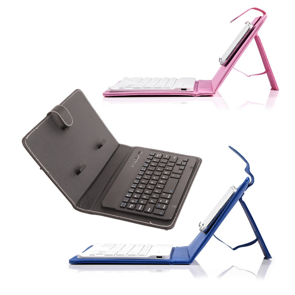 Collapsible Bluetooth Keyboard with Built-In Phone Stand, Wireless Portable Keyboard for Smartphones Tablets Laptops