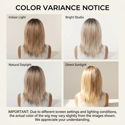 Synthetic Wig 4x1 U-Part Lace Front Bob, 14-Inch Middle Part with Six Color Choices for Cosplay
