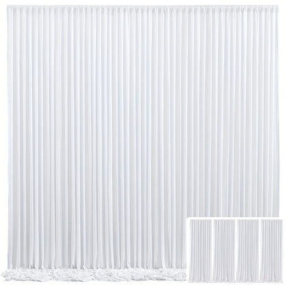 Elegant Fabric Backdrop Curtains 4pcs with Poles 59x85in Non-Transparent Wrinkle-Free Party Photo for an Everyday Personal Care Routine