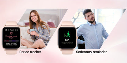 Smartwatch with Built-in Alexa FAWEIO 1.8" HD Touch Screen, Bluetooth Calling, 100+ Sport Modes, Fitness Tracker Heart Rate Sleep