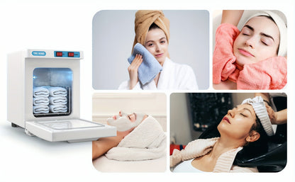 UV Hot Towel Warmer Cabinet 1.32 Gal 2-in-1 Heating & UV, Freestanding Professional Spa Heater for Salon