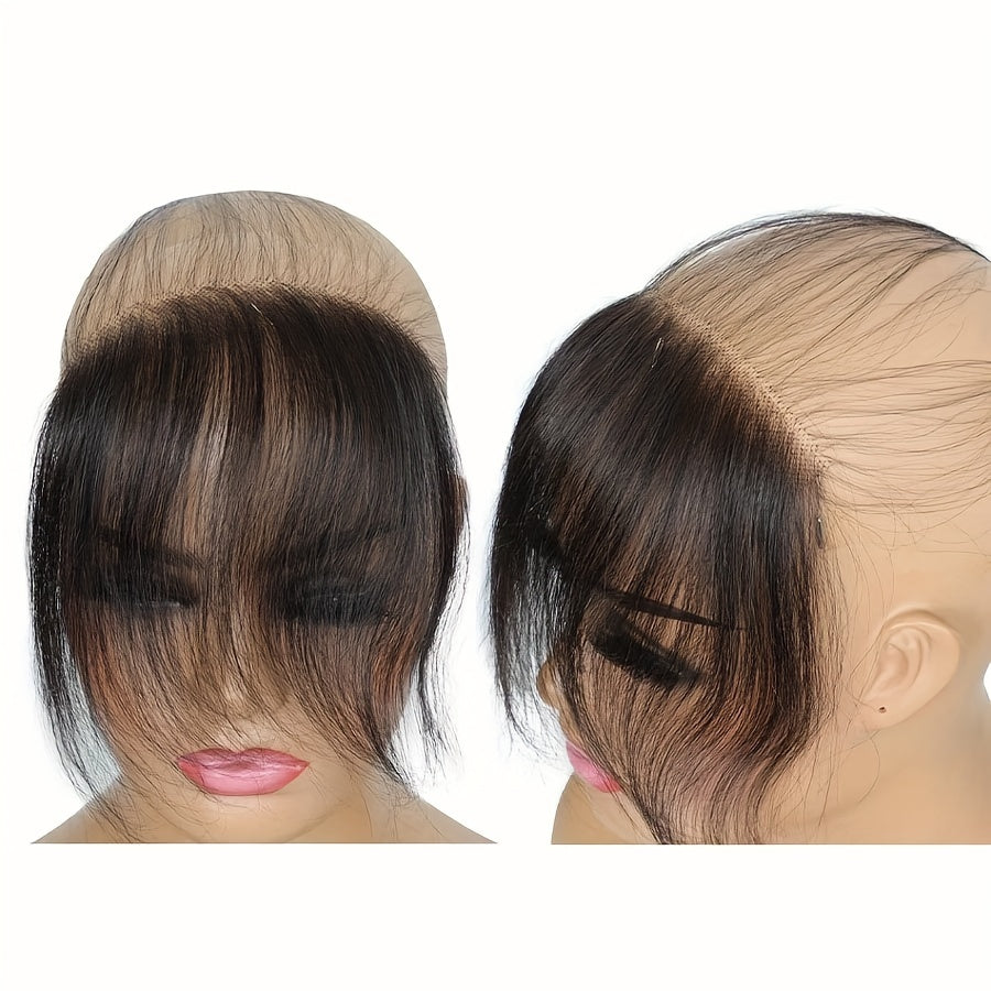 Hair Accessories 6x1 HD Lace Hairline Piece with Six-Inch Human Hair Fringe in Natural Color