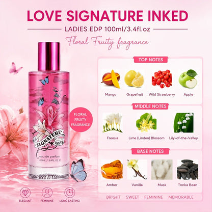 Perfume for Women in 3.4 oz Pink Spray with Mango, Grapefruit and Wild Strawberry Profile, 1 or 2 Pack