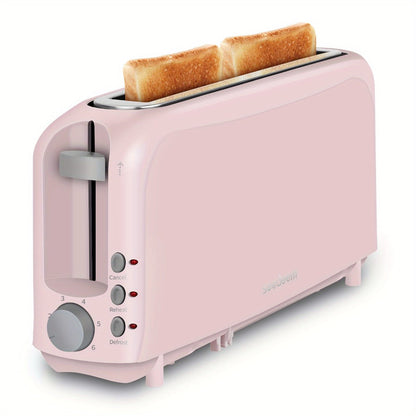 Slim Toaster 2-Slice – SEEDEEM 6-Setting Shade Control, Cancel, Reheat & Defrost, Removable Crumb Tray, 750W Compact Fits-Anywhere Design
