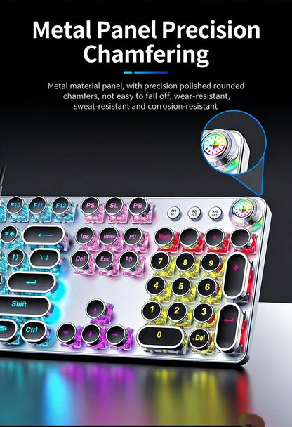 Hot-Swappable Mechanical Keyboard and Mouse Combo 34 Lighting Effects True Mechanical Blue for an Everyday Personal Care Routine
