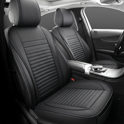 Car Seat Covers Front Pair with Full-Surround High-Back Design and Fifteen Color or Pattern Options