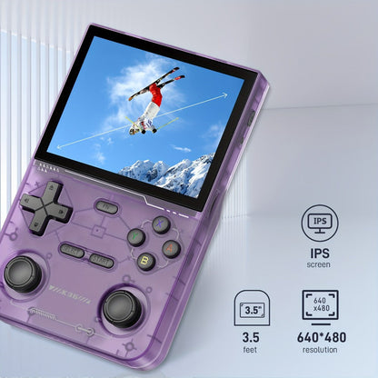 Portable Handheld Game Console Open 3.5 Inch IPS Screen 64GB TF Card Pre-Installed Emulator Ultra Long Battery OTG