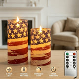 2 candles + remote control