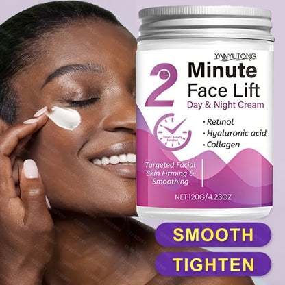 Face Cream Peptide Collagen 120g Formula with Hyaluronic Acid and Lightweight Day or Night Texture