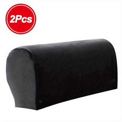 Stretch Armrest Covers for Chairs Sofa Couch 2 Pcs Spandex Elastic Arm Covers Slipcovers for Entryways, Bedrooms and Living Spaces