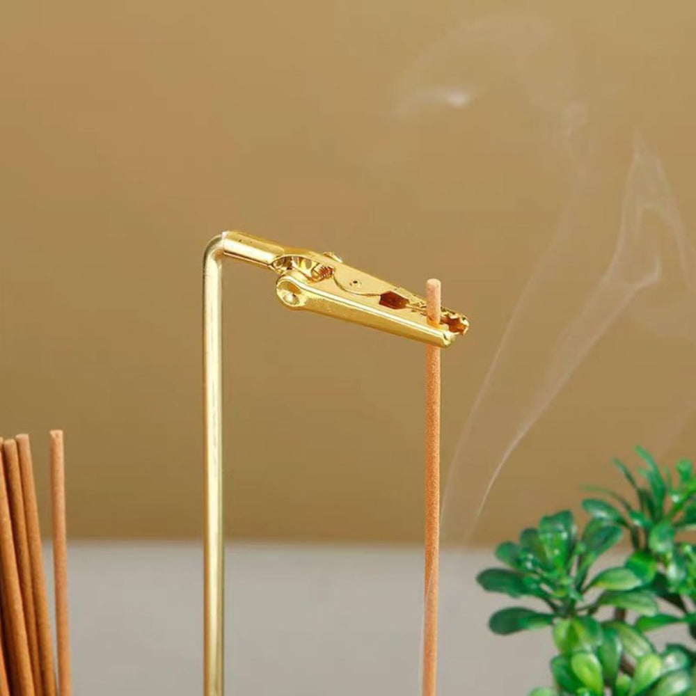 Glass Incense Holder Set of 2 - Vintage Creative Design for Tea Ceremony, Meditation, Yoga, Spa, Home Decor
