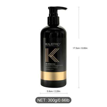 Curl Defining Cream 300ml for Curly Wavy Coily Hair, Frizz Control, Hold, Antistatic Scalp-Safe Hair Styling Cream for Women and Men