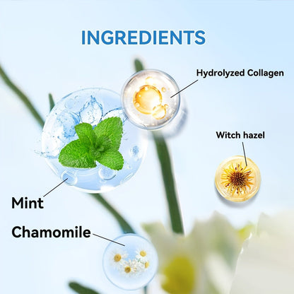 Body Cream Beauty Rouser ICE FEEL 200g Pump with Mint Chamomile Witch Hazel and Collagen Package Callouts