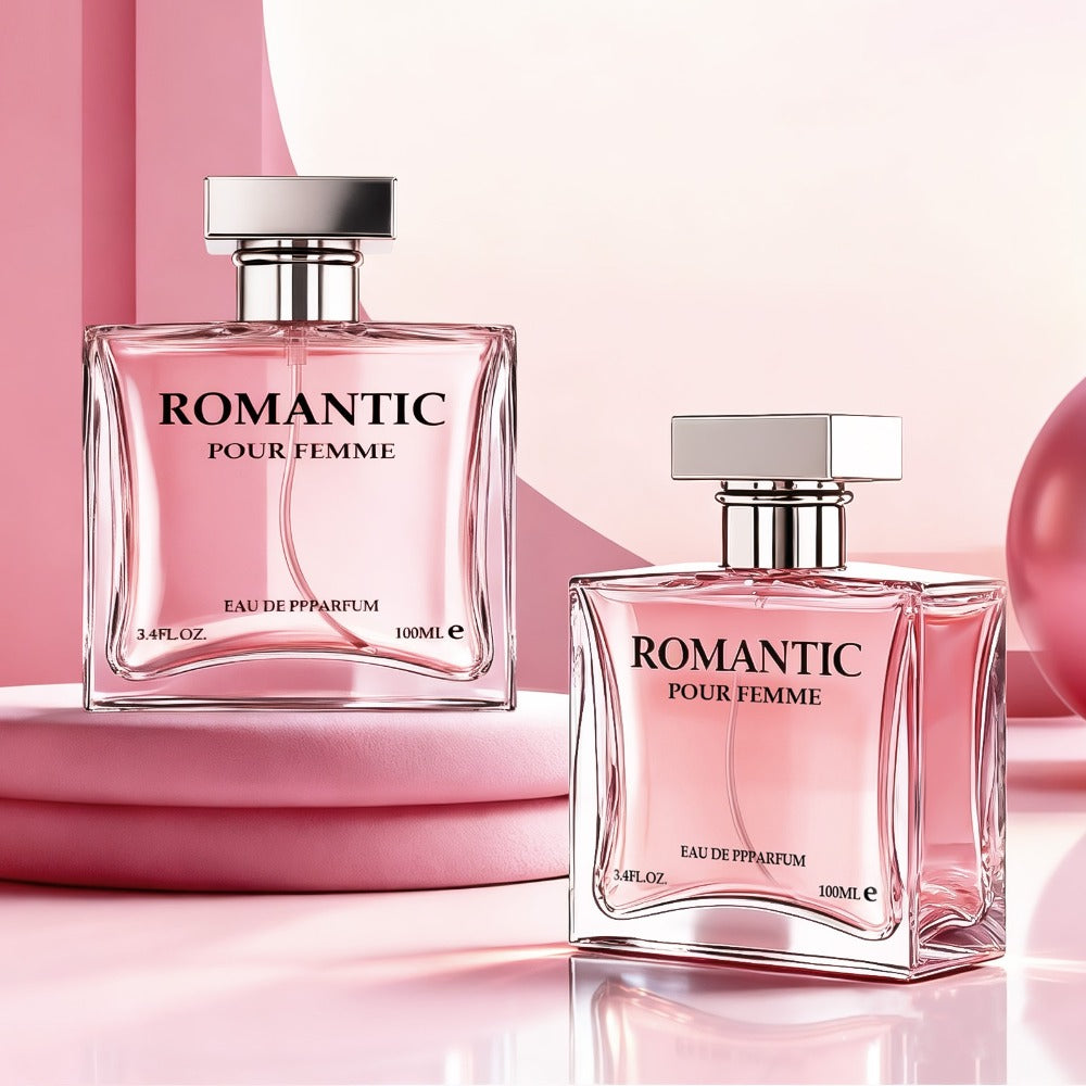 Perfume for Women Two-Pack of 100ml EDP Sprays with Rose, Chamomile, Lemon, Lily, Violet, Musk and Wood