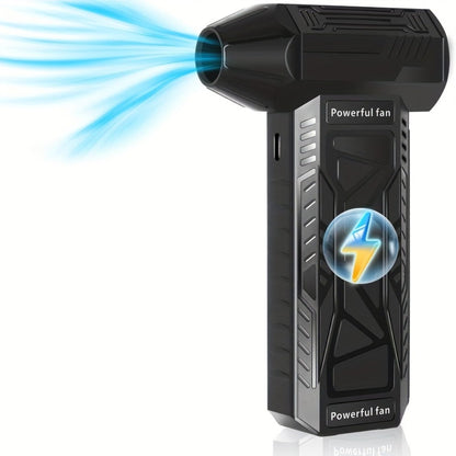 130000 RPM USB Turbo Fan Cleaner, Portable Handheld Electric Air Blower for Car Detailing, Dust Removal