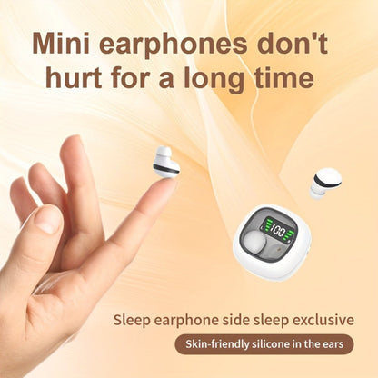 Wireless Earbuds Ultra-Small In-Ear with Touch Control, Built-In Mic and LED Case in Three Colors