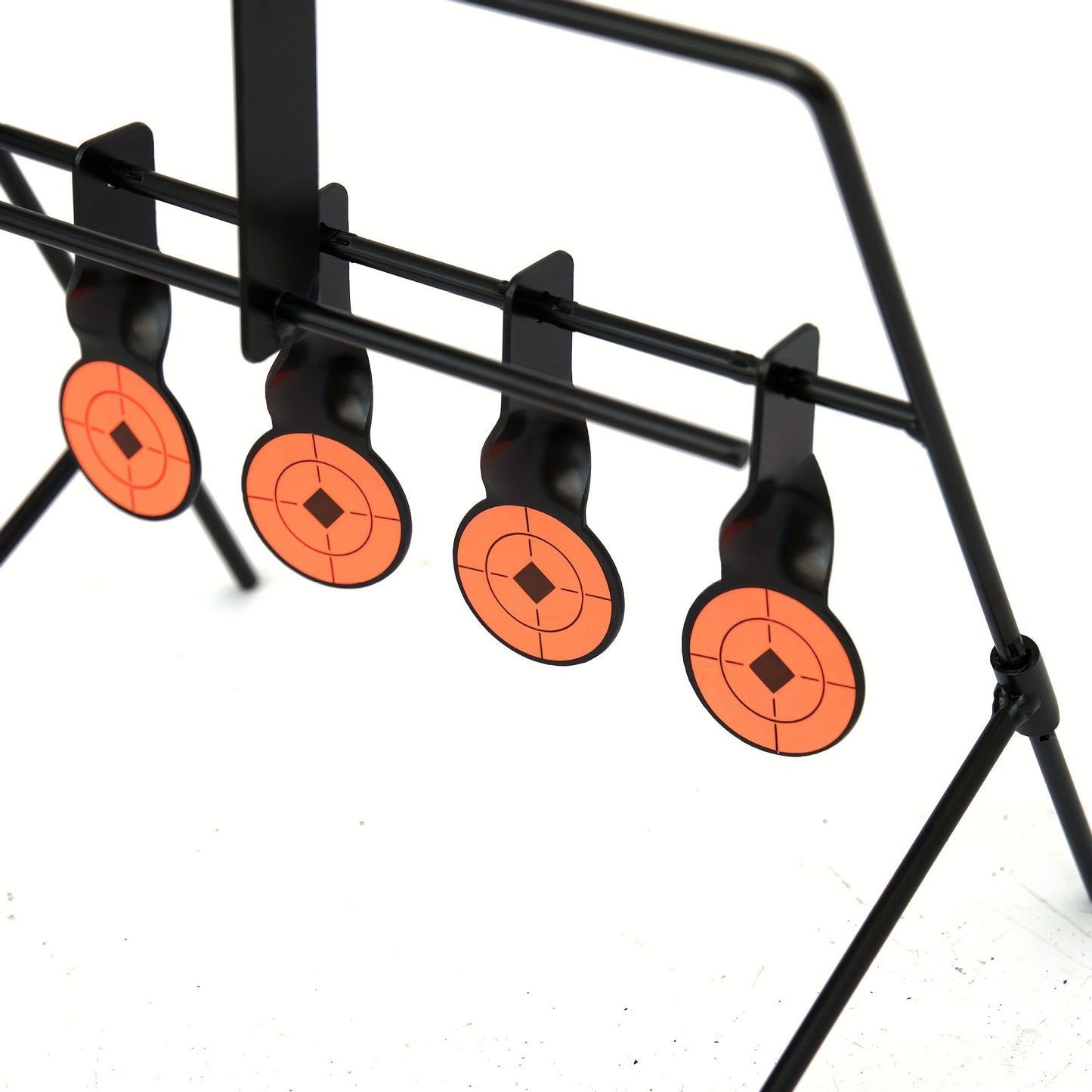 Shooting Target Stand with 4 Rotating Targets – Metal Frame Practice Target for Indoor & Outdoor Training