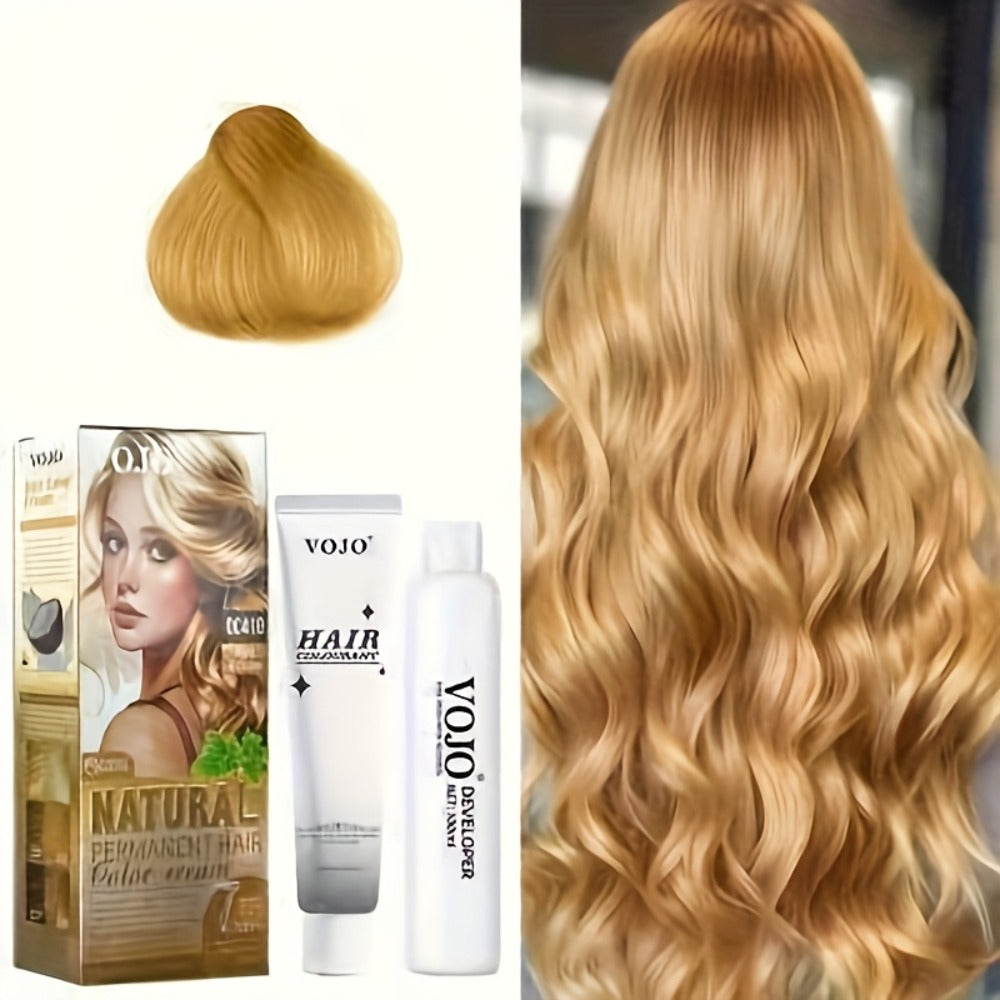 Permanent Hair Dye Kit 12 Vibrant Colors with Developer & Applicator Tools Bleach Blonde Ash for Bath Time, Home Spa and Personal Care