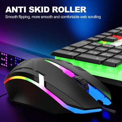 Wired USB RGB Gaming Keyboard and Mouse Combo 104 Keys Backlit Mechanical Feel 1000 DPI Optical for an Everyday Personal Care Routine