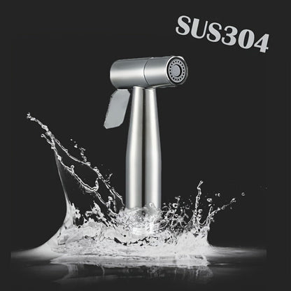 Handheld Bidet Sprayer Kit 6-Piece Wall Mounted Toilet Sprayer Set with Hose & Holder - Adjustable Pressure
