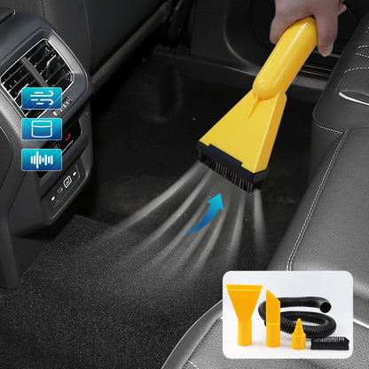 12V Bucket-Style Car Vacuum Cleaner with Suction and Blower Ports, 0.4L-Plus Source Capacity and Seven Colors