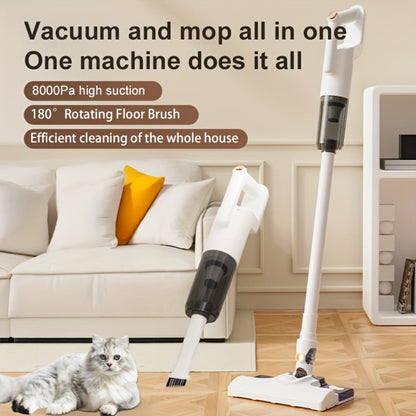 Handheld Vacuum Cleaner 5-in-1 Stick and Mop System with Wet-Dry Floor Brush and 45-Minute Runtime