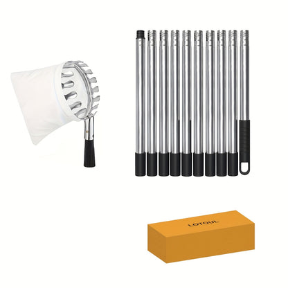 Fruit Picker | Telescoping Pole with Basket Apple Mango Orange Tree
