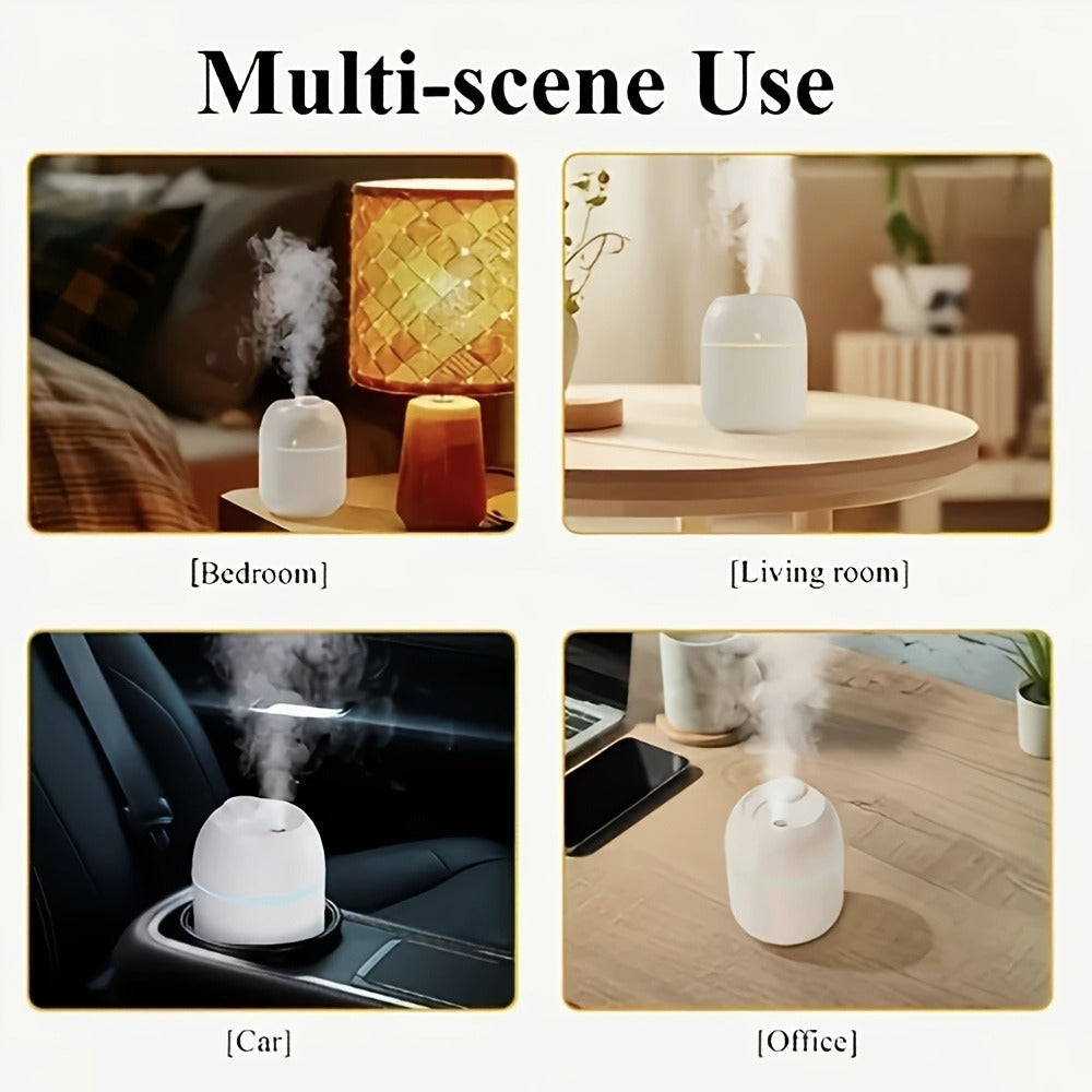 Aromatherapy Mist Humidifier USB Powered Night Light Low Noise Energy Efficient for Indoor for Entryways, Bedrooms and Living Spaces