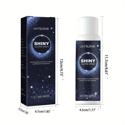 Shimmer Glitter Body Spray 60ml Waterproof Long-Lasting Highlighter for Skin Hair & Clothing – Fine Mist Sparkle Glow Spray for Parties