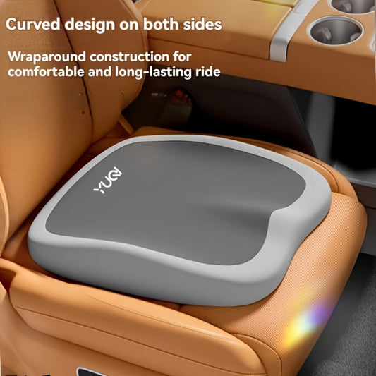 Memory Foam Seat Cushion with Adjustable Hip & Lumbar Support, Ergonomic Car Seat Pad for Long-Distance Driving, Office Chair & Home Use